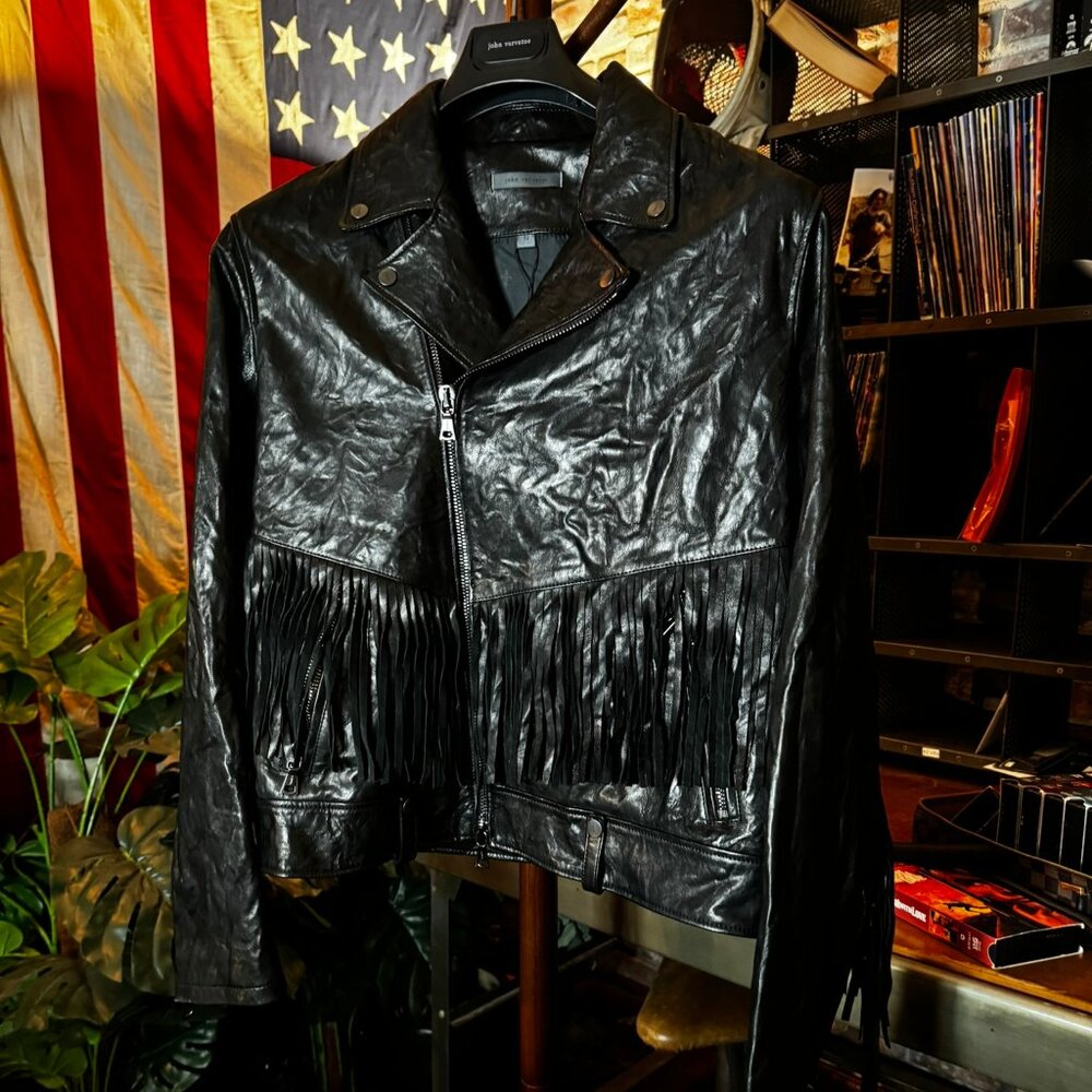 $2,998 JOHN VARVATOS Chelsea Tassel LOPEZ Jacket in sz52